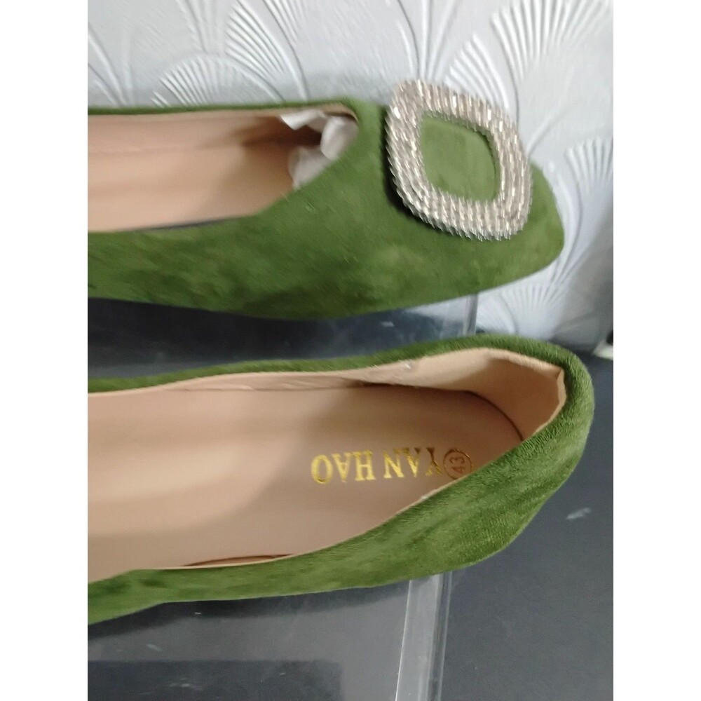 Yan Hao Women flat square toe ballet flats Size 11/43 - Picture 6 of 7
